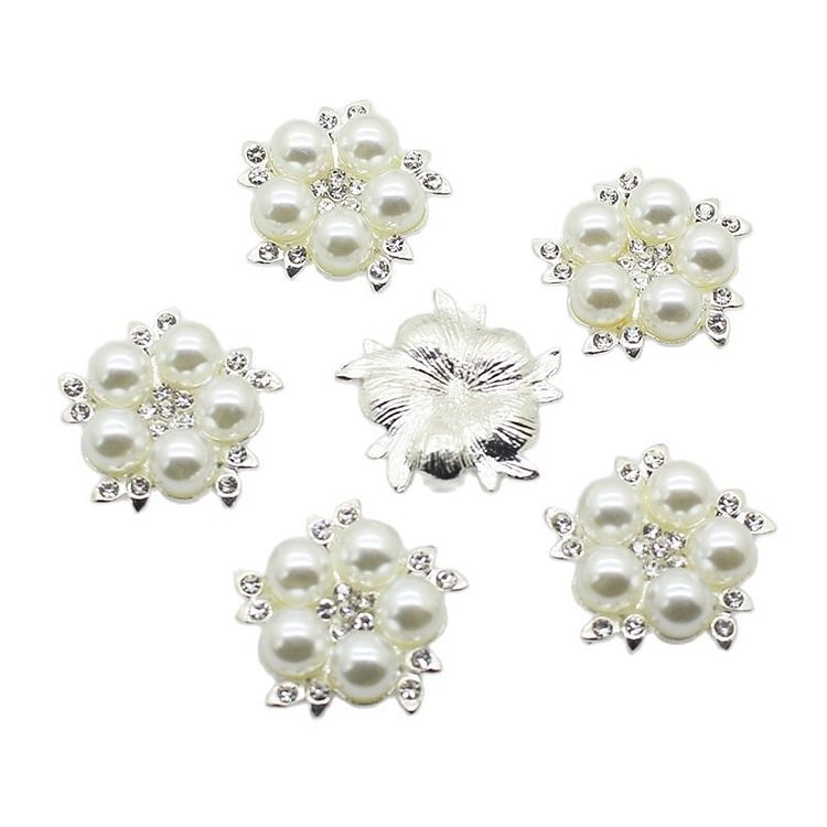 Metal Alloy Buttons 10pcs/lot 23mm Sewing Handwork Diy  Rhinestones Accessories