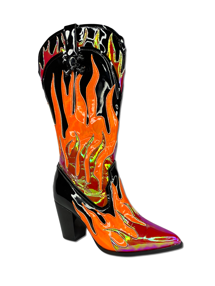 SPACE COWGIRL FLAME BLACK RED space-cowgirl-flame-black-red