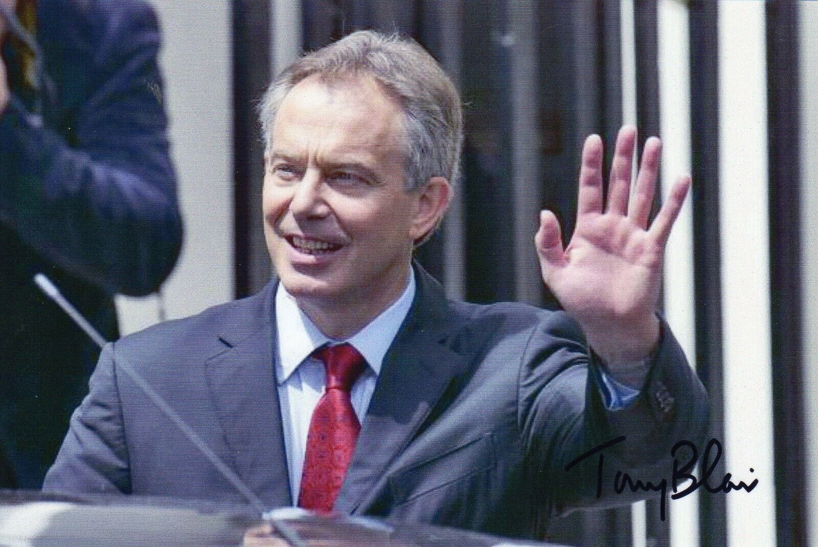 TONY BLAIR AUTOGRAPH, BRITISH POLITICS, PRIME MINISTER,