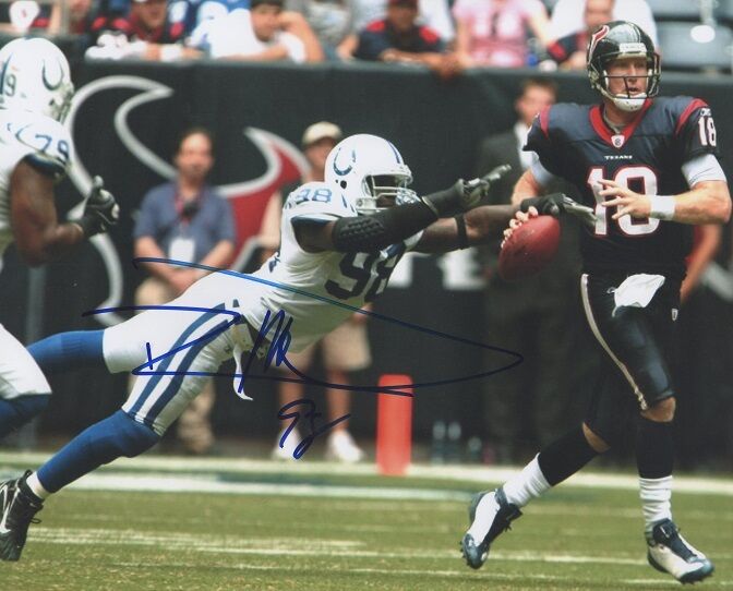 *ROBERT MATHIS*SIGNED*AUTOGRAPHED*Photo Poster painting*INDIANAPOLIS*COLTS*FOOTBALL*COA*8X10*