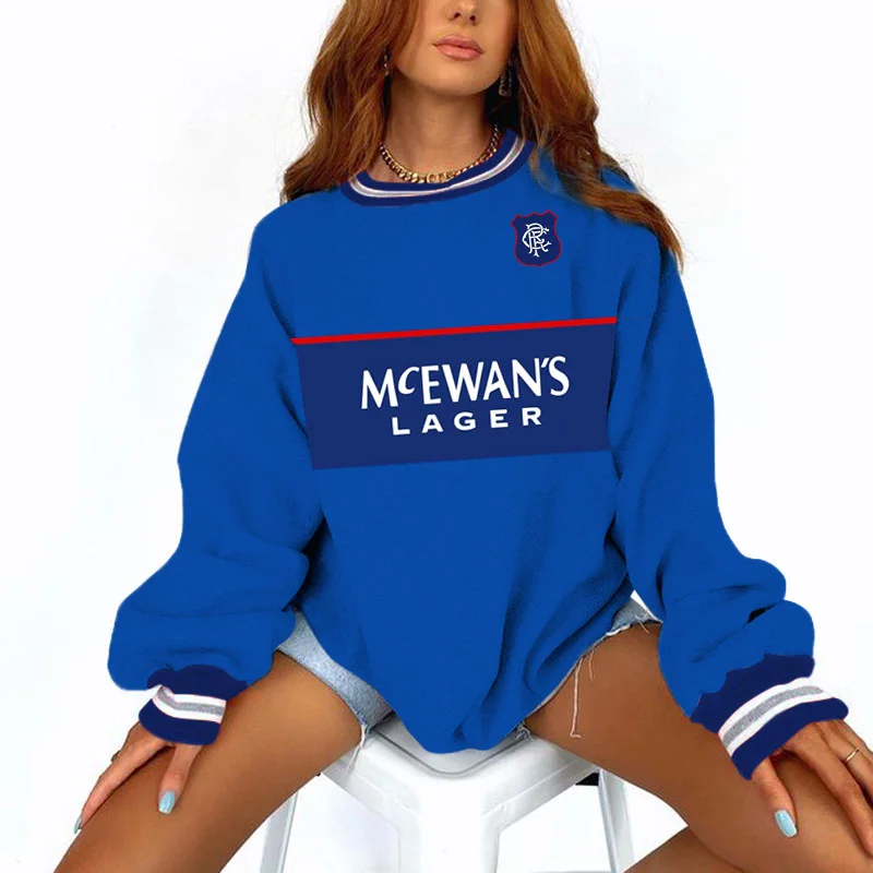 Women's Support FC Football Print Sweatshirt