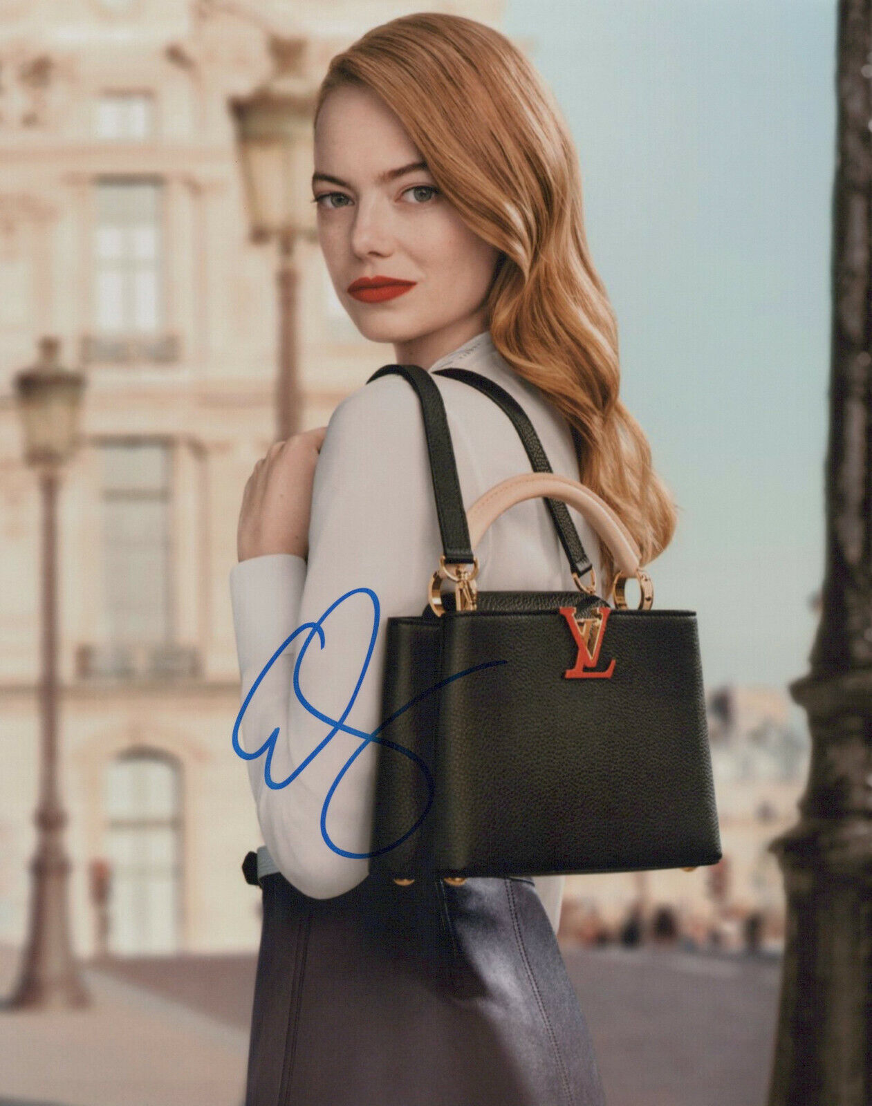 Emma Stone signed 8x10 Photo Poster painting In-person