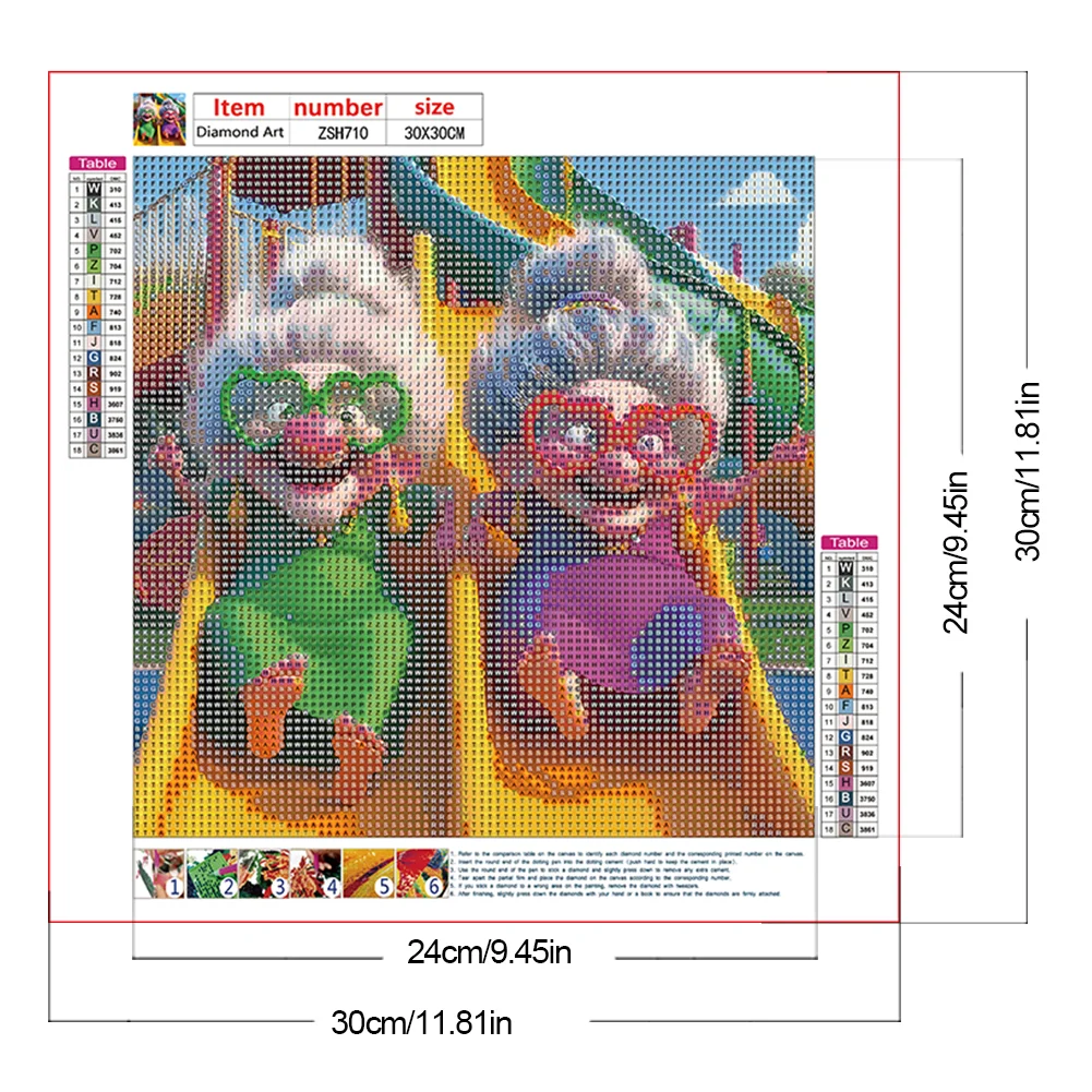 Diamond Painting - Full Round Drill - Grandma(Canvas|30*30cm)