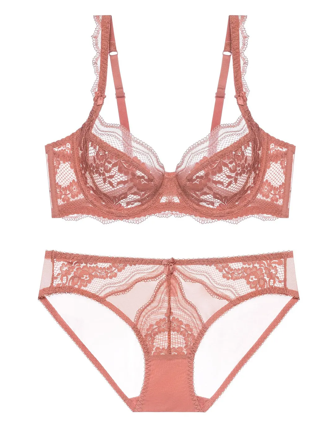 Churchf Red Bra Sexy Lace Lingerie Suit Female High Feeling Without Trace Pure Small Breast Gathering Bra Thin