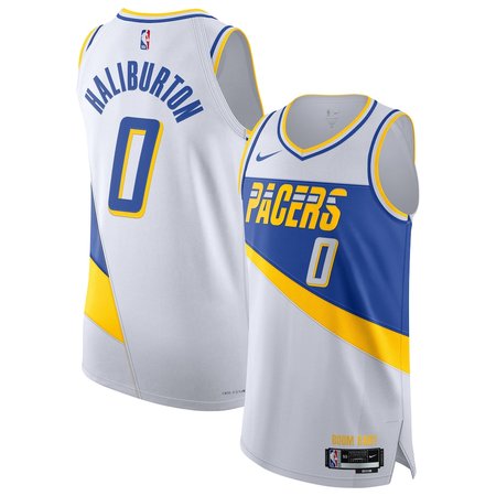Youth Indiana Pacers #0 Tyrese Haliburton  White 2025/26 Authentic City Edition Jersey