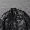 Men&rsquo;s Vintage Leather Motorcycle Jacket - RetroBiker Jacket with Zip Pockets by Inlyline