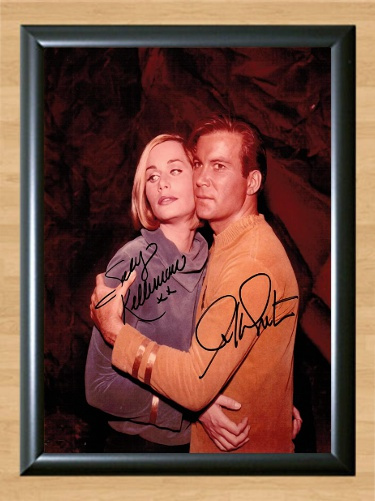 Sally Kellerman William Shatner Star Trek Signed Autographed Photo Poster painting Poster A4 8.3x11.7