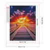 (40*50cm)DIY Round Partial AB Drill Diamond Painting - Sunset Boulevard