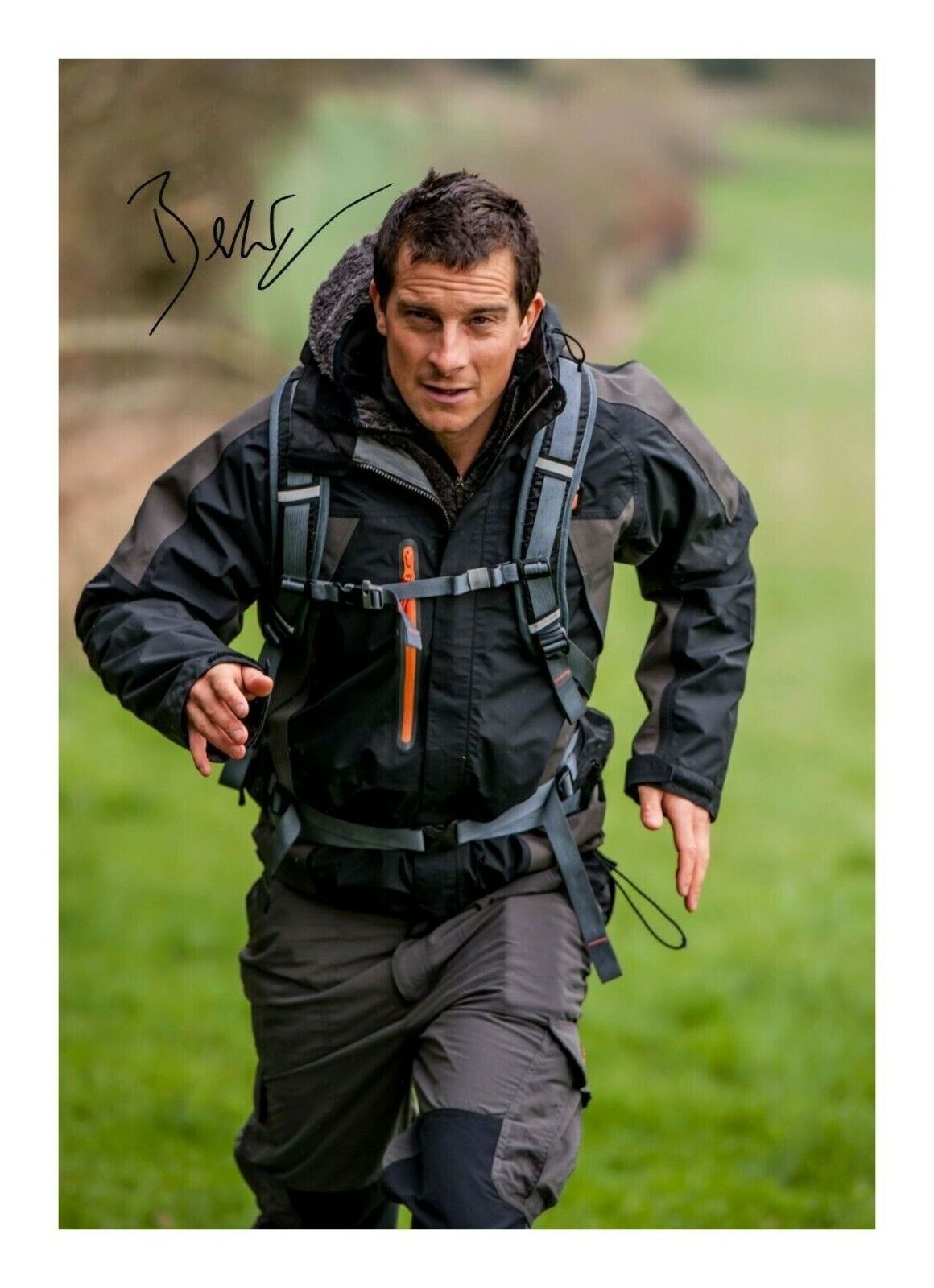 BEAR GRYLLS AUTOGRAPH SIGNED PP Photo Poster painting POSTER