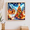 Christmas House - Diamond Painting - Partial Special Shaped Drill(Canvas|30*30cm)