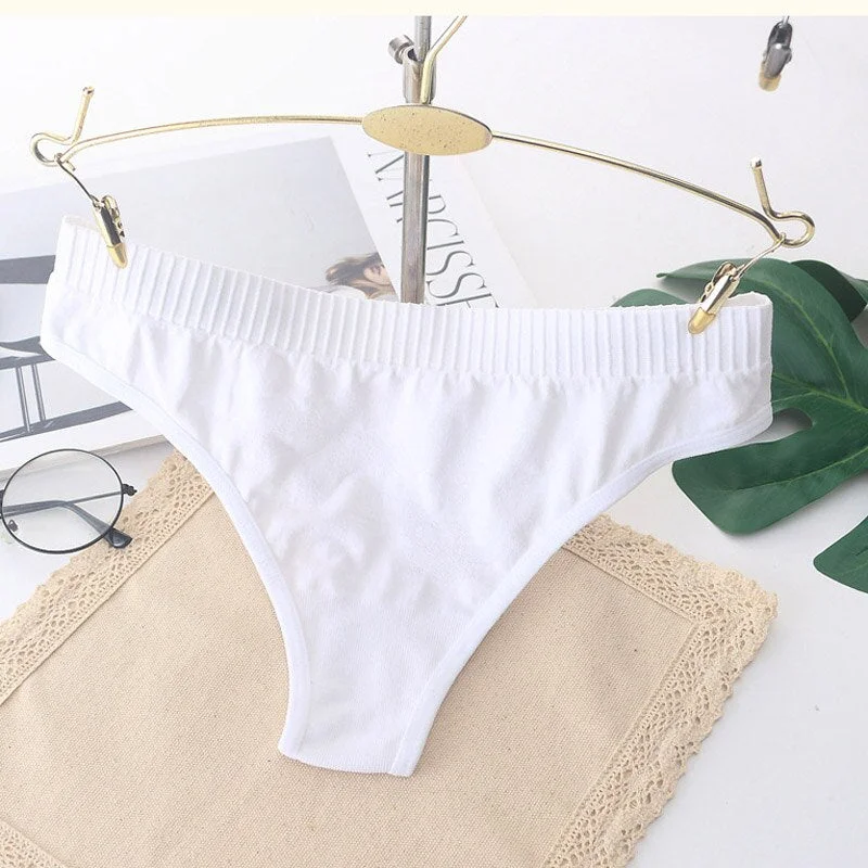 Women's sexy hollow underwear temptation mid-waist panties embroidery thong transparent hollow underwear women