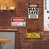 3pcs - Warning - Vintage Metal Signs(12*16Inch) - Warning