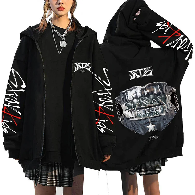 2025 Stray Kids dominATE World Tour Zip-Up Hoodie