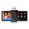 2 in 1 Wireless CarPlay Android Auto Adapter Plug & Play for Factory Wired Cars