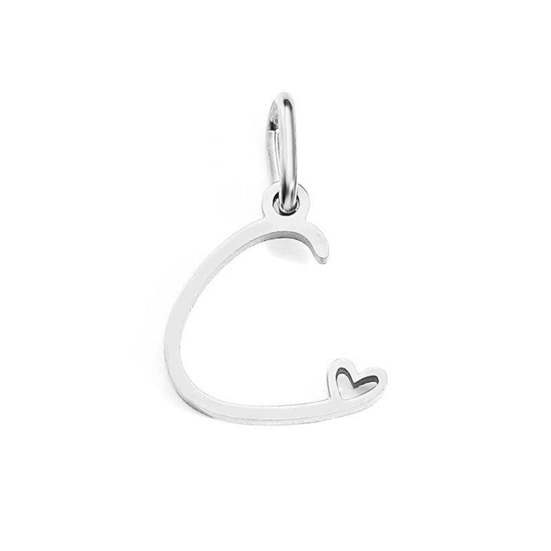 1 Piece Minimalist Letter Stainless Steel Plating Pendant Jewelry Accessories