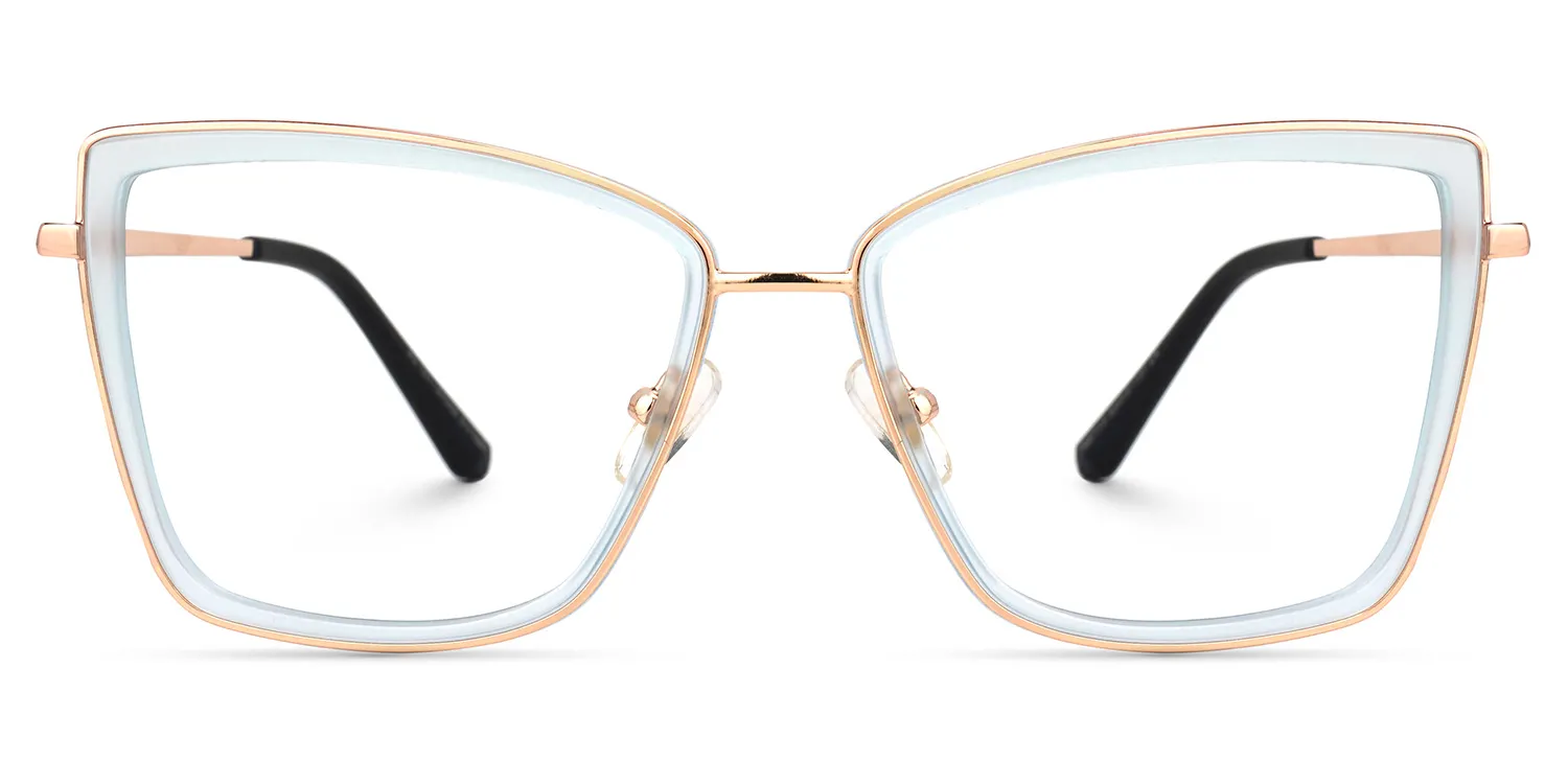 Celia Blau Schmetterling Brille Blau