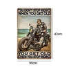 Old Man Riding - Vintage Metal Signs - 20*30cm/30*40cm