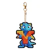 Diamond Painting Double Sided Dinosaur Letters Y Keychain Pendant