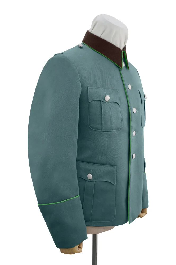   Polizei German General Officer Gabardine Modified Tunic Jacket 5 Buttons German-Uniform