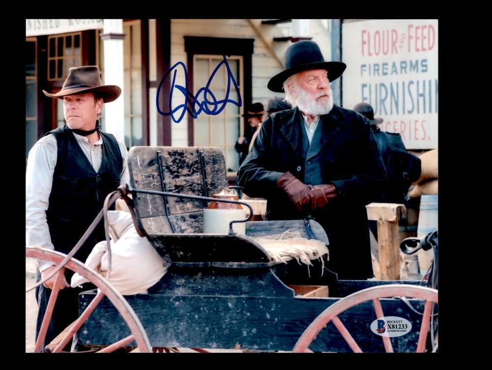 Donald Sutherland BAS Beckett Coa Signed 8x10 Photo Poster painting Autograph