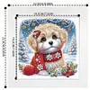 5D DIY Partial Special Shaped Drill Diamond Painting With Frame Kit Dog Decor 19.2x19.2cm