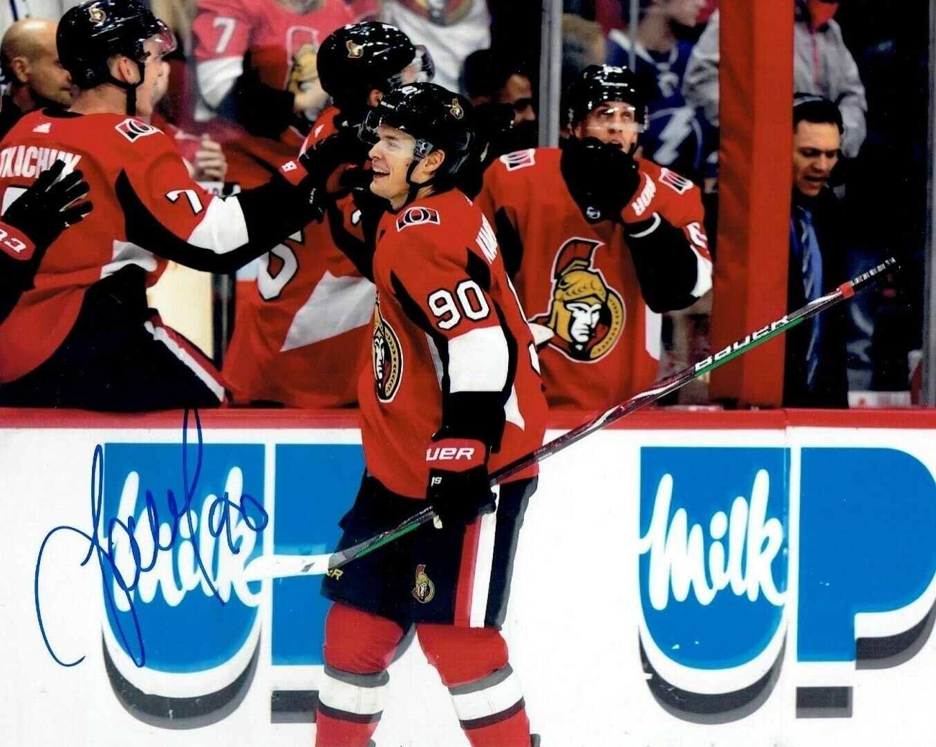 VLADISLAV NAMESTNIKOV autographed SIGNED OTTAWA SENATORS 8X10 Goal