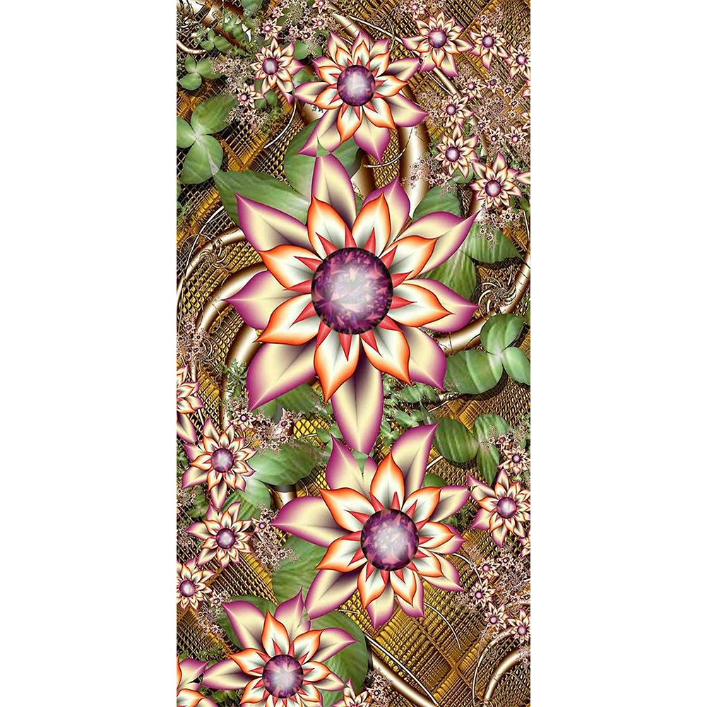 

Fantasy Flower - Special Shaped Diamond Painting - 30*60CM (Big Size), 501 Original