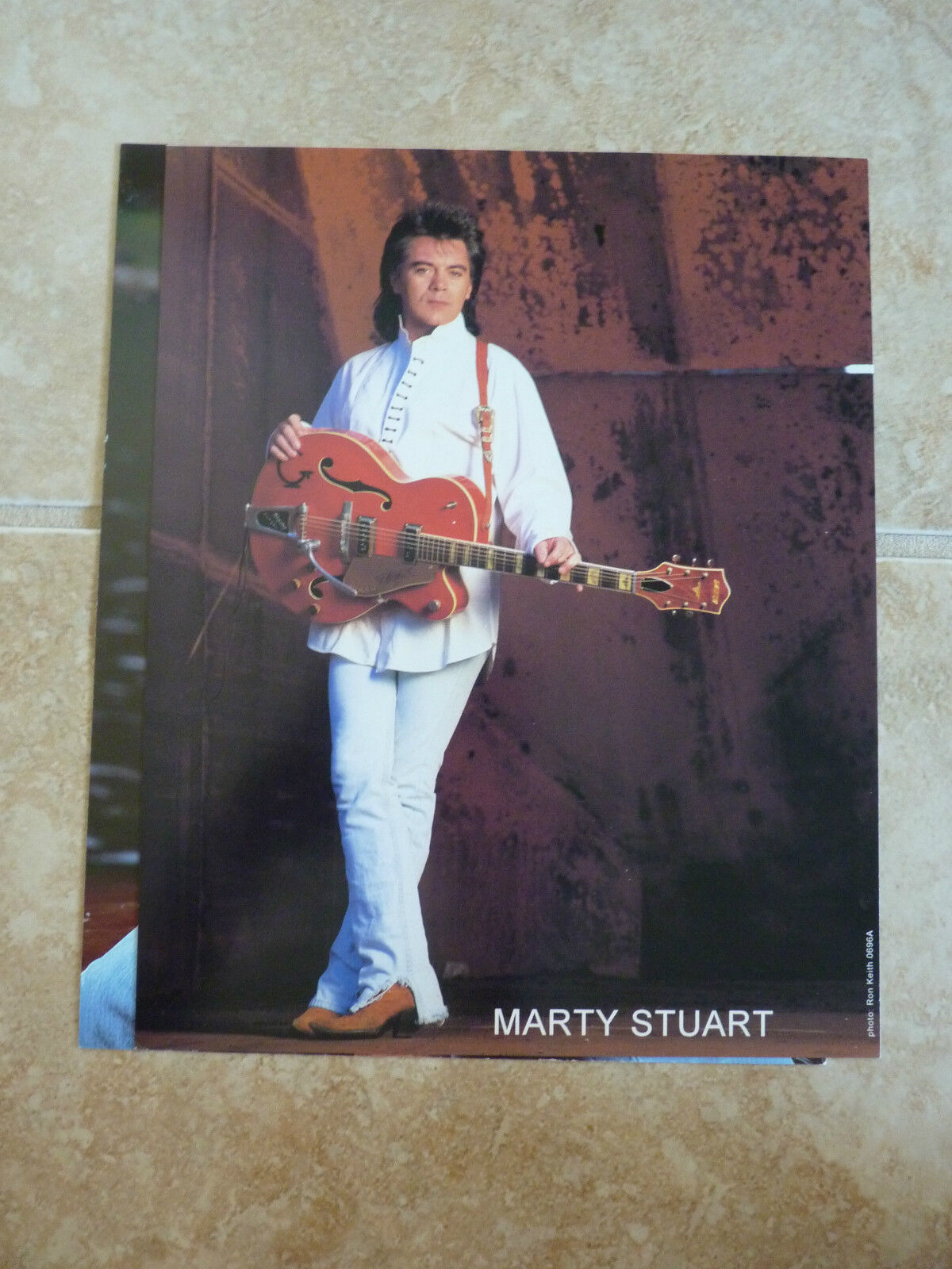 Marty Stuart 8x10 Country Music Fan Club Photo Poster painting Picture Page #3