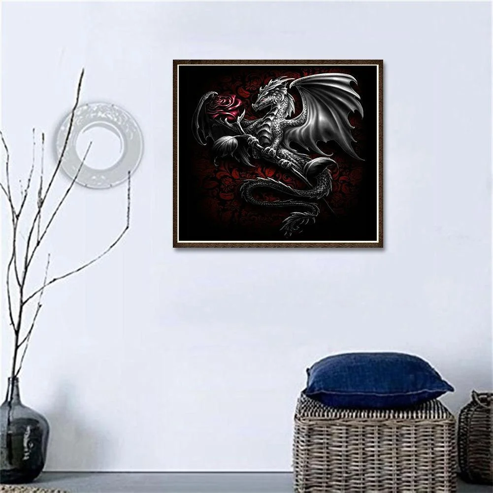 Diamond Painting - Full Round Drill - Flying Dragon(35*30cm)