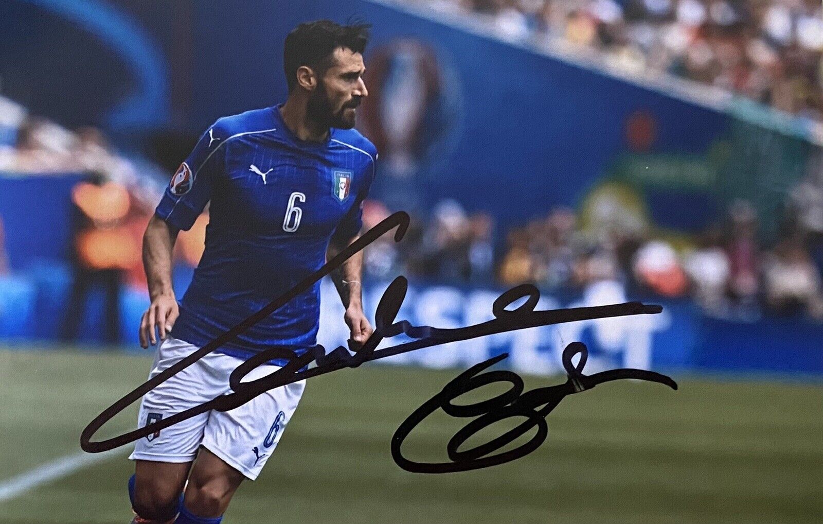 Antonio Candreva Hand Signed Italy 6X4 Photo Poster painting 2