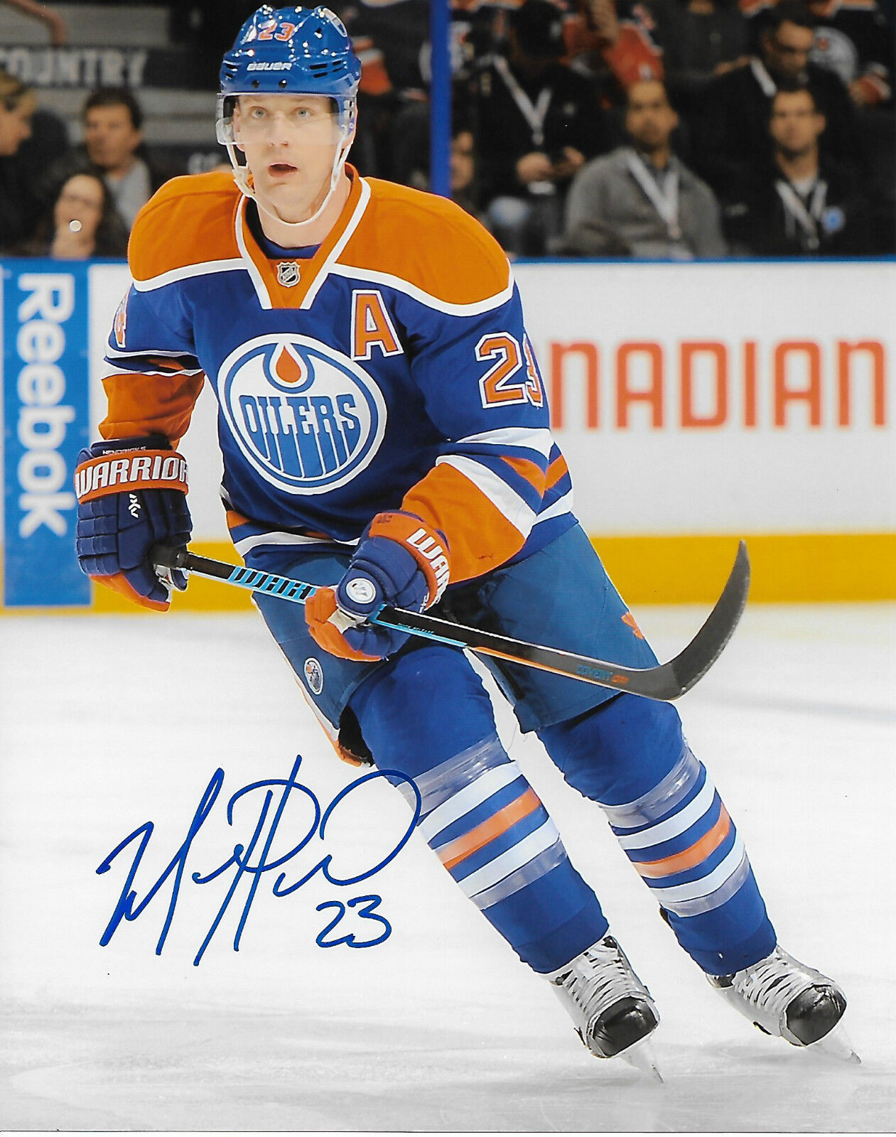 Edmonton Oilers Matt Hendricks Autographed Signed 8x10 NHL Photo Poster painting COA D