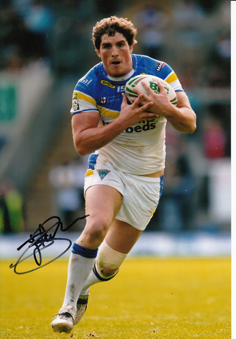 Warrington Wolves Hand Signed Ben Harrison 12x8 Photo Poster painting 1.