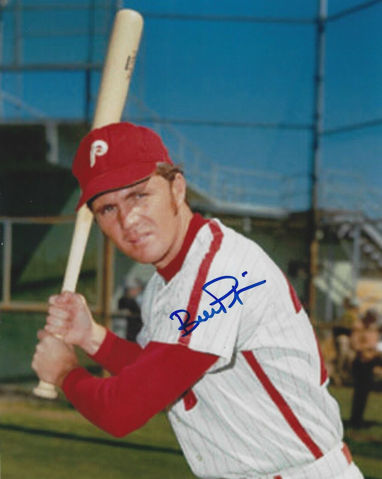 Signed 8x10 BOBBY PFEIL Philadelphia Phillies Autographed Photo Poster painting - COA