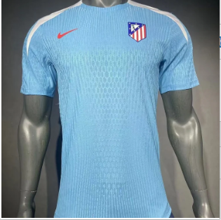Player 2024-2025 Atletico Madrid Blue Training Football Shirt