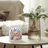 (US Only)Puppy Flower DIY Diamond Napkin Holder Set Unique Gift for Friends and Family