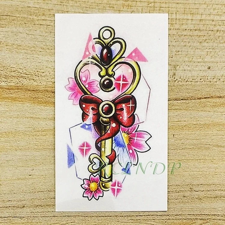 Waterproof Temporary Tattoo Sticker sexy love tattoo necklace tatto stickers flash tatoo fake tattoos for girl women