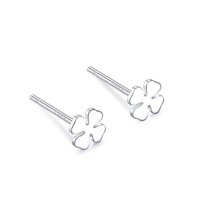 1 Pair 925 Sterling Silver Star Heart Shape Ear Studs