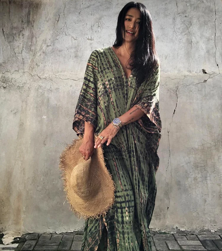 Ejimei Cozy Soft Ayba Ramadan Africa Open Front Long Kimono Swimsuit Cover up for Women Kaftan Dress Cardigan with Mid Sleeve Boho Biki