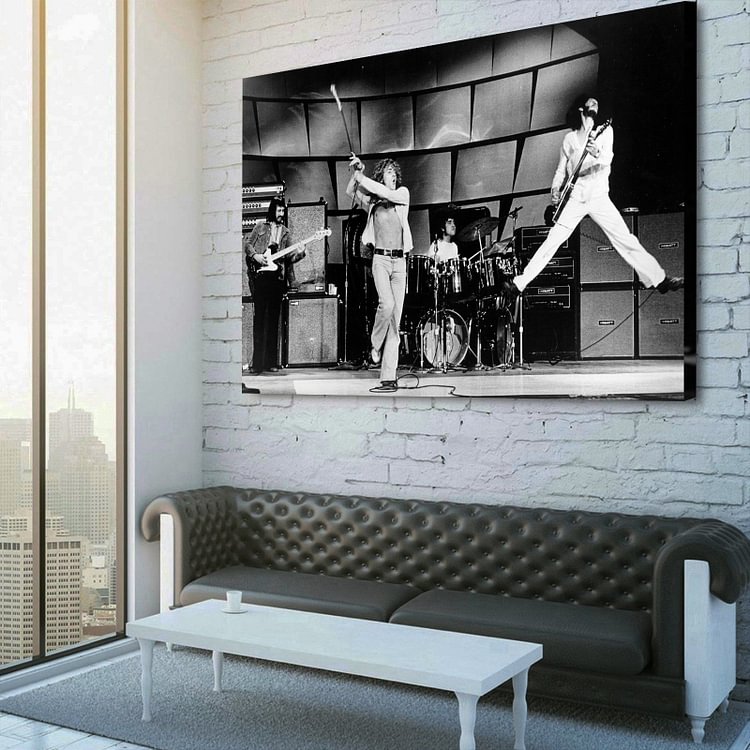 The Who On The Stage  Performed 1973 Canvas Wall Art MusicWallArt