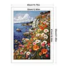 Cliff Flower Sea-14CT Stamped Cross Stitch Egyptian Cotton 40*55cm/15.75*21.65in tapestrymarket