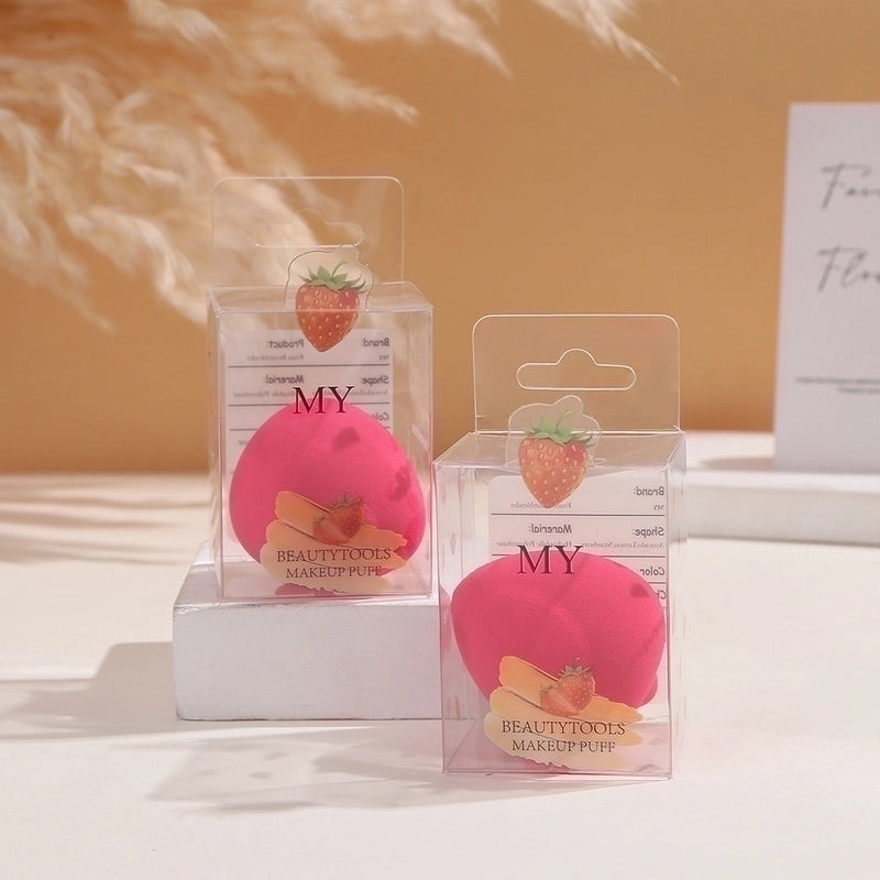 Cartoon Style Cute British Style Solid Color Hydrophilic Polyurethane Makeup Sponge 1 Piece