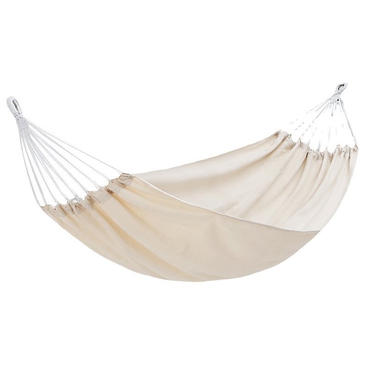 Homemys Summer camping anti-rollover beige hammock outdoor swing