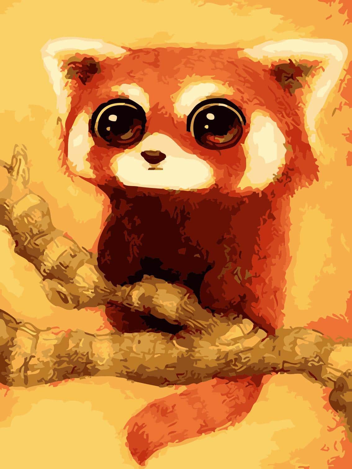 

Baby Red Panda – Paint By Numbers - 40*50CM, 501 Original
