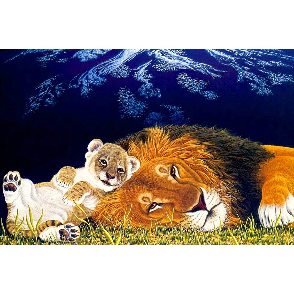 

Lion Cat - 1000 Pieces Jigsaw Puzzle, 501 Original