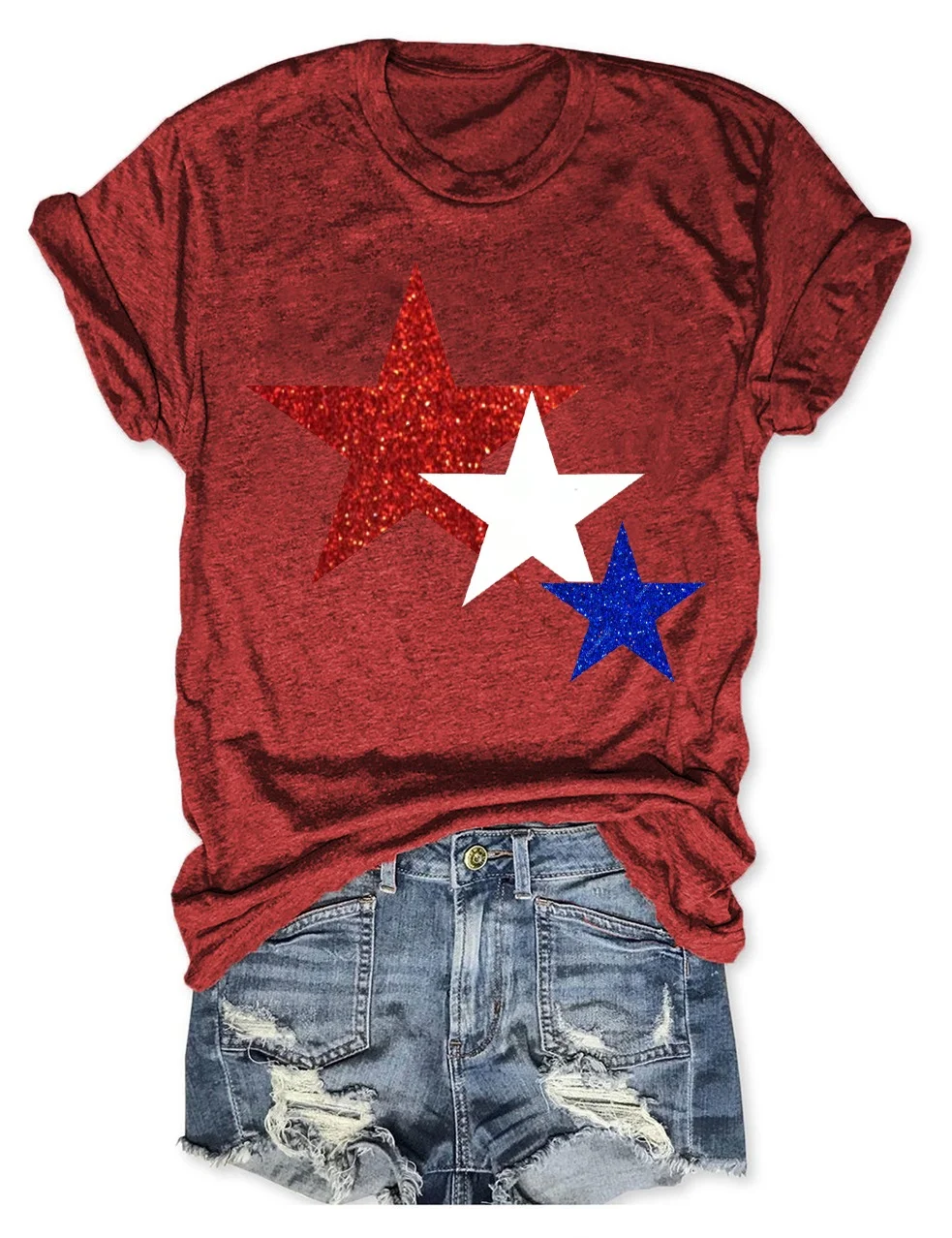 Glitter 4th of July T-Shirt