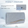 Damen Abendtasche, Modische Handtasche,Elegante Hochzeit Clutch,Envelope M&auml;dchen Kettentasche,Festliche kleine Crossbody Schultertaschen f&uuml;r Abschlussball,Party,Freizeit Date