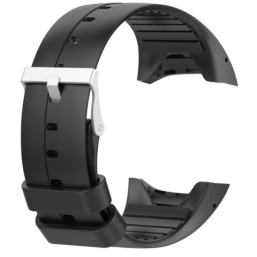 

Silicone Replacement Watch Band Bracelet Strap for Polar M400 M430 Watch, Black, 501 Original