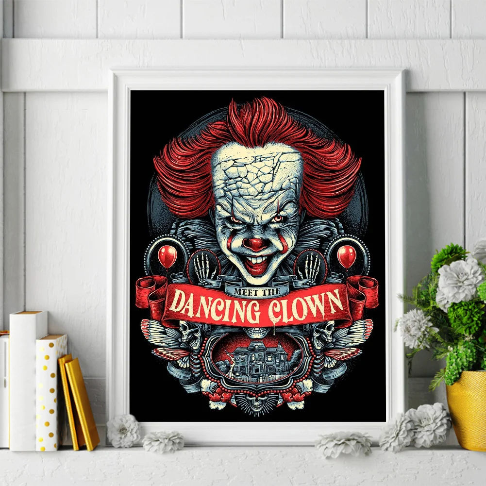 Diamond Painting - Full Round Drill - Horror Movie Characters(30*40cm)