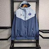 2023/2024 Paris Saint-Germain Windbreaker(Grey-Light Blue)Football Shirt 1:1 Thai Quality