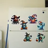 6Pcs Diamond Painting Acrylic Horror Monster Fridge Magnet for DIY Art Crafts